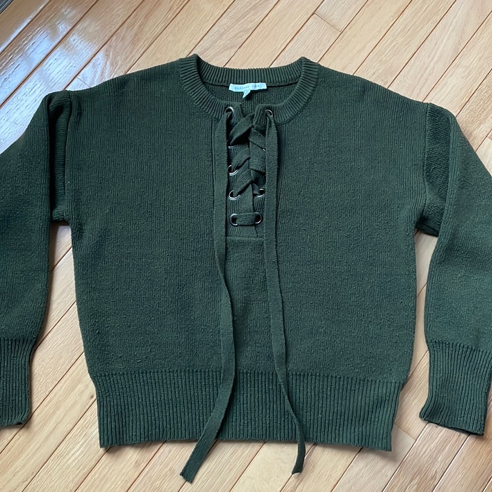 Endless Rose lace up sweater
